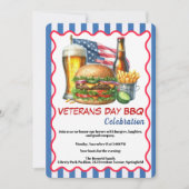 Veterans Day Invitation | Honoring Heroes BBQ 招待状 (正面)