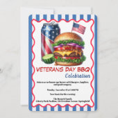 Veterans Day Invitation | Honoring Heroes BBQ 招待状 (正面)