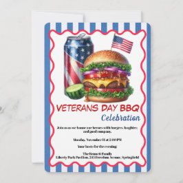Veterans Day Invitation | Honoring Heroes BBQ 招待状