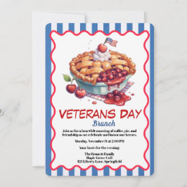 Veterans Day Invitation | Patriotic Brunch 招待状