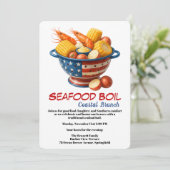 Veterans Day Invitation | Seafood Boil Celebration 招待状 (スタンド正面)