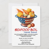 Veterans Day Invitation | Seafood Boil Celebration 招待状 (正面)