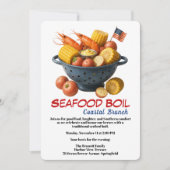 Veterans Day Invitation | Seafood Boil Celebration 招待状 (正面)