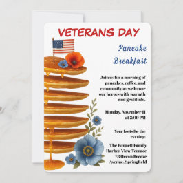 Veterans Day | Pancake Breakfast Celebration 招待状