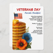 Veterans Day | Pancake Breakfast Celebration 招待状 (正面/裏面)