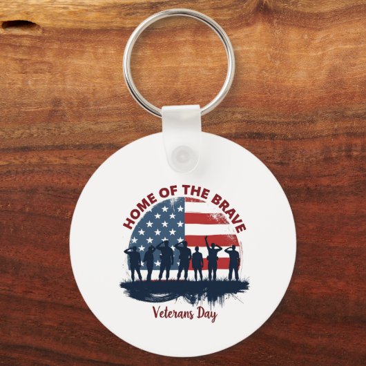 Veterans Day Patriotic Tee キーホルダー (正面)