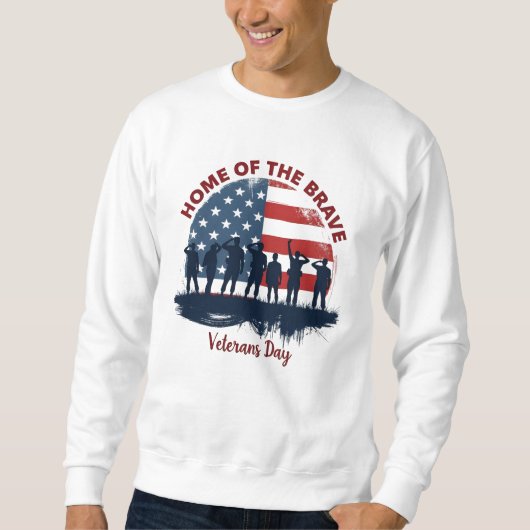 Veterans Day Patriotic Tee スウェットシャツ (正面)
