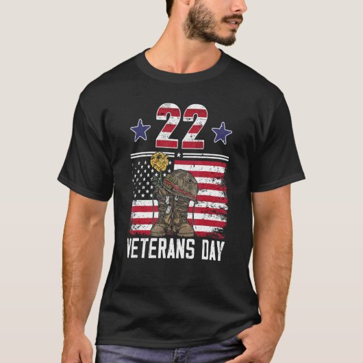 Veterans Day Proud Veteran Dad Son Papa Grandpa Tシャツ (正面)
