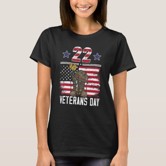Veterans Day Proud Veteran Dad Son Papa Grandpa Tシャツ (正面)