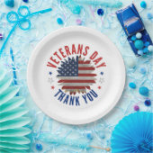 VETERANS DAY THANK YOU  ペーパープレート (パーティー)