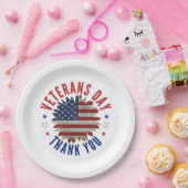 VETERANS DAY THANK YOU  ペーパープレート (パーティー)
