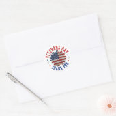 VETERANS DAY THANK YOU ラウンドシール (封筒)