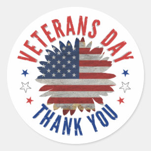 VETERANS DAY THANK YOU ラウンドシール