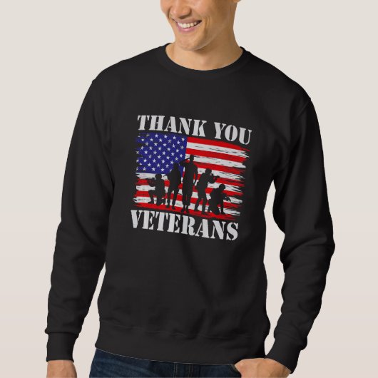 Veterans Day Thank You Veterans スウェットシャツ (正面)