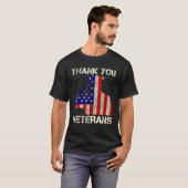 Veterans Day Thank You Veterans Patriotic Memorial Tシャツ (正面フル)
