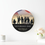 Veteran's Day USA  ラージ壁時計 (ホーム)