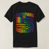 Veterans For Equality For Military Veterans Suppor Tシャツ (デザイン正面)