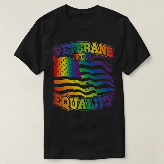 Veterans For Equality For Military Veterans Suppor Tシャツ (デザイン正面)