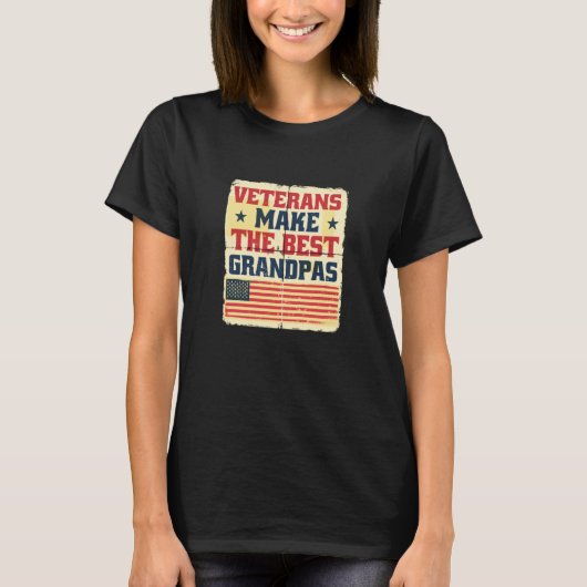 Veterans Make the Best Grandpas Gramps Paw Paw Tシャツ (正面)