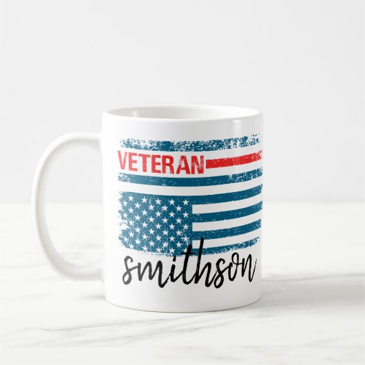 Veterans Mug | Patriotic Coffee Cup for Military  コーヒーマグカップ (左)