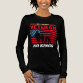 Veterans No Kings - 愛国ベテランズデー 2025 トライブレンドTシャツ (正面)