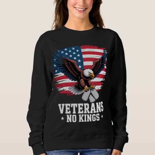 Veterans No Kings American Eagle  スウェットシャツ (正面)