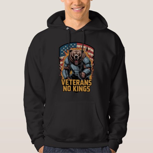 Veterans No Kings Graphic Bear パーカ (正面)