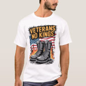 Veterans No Kings USA Flag Tシャツ (正面)