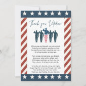 Veterans Thank You | Patriotic Appreciation サンキューカード (正面)
