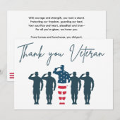 Veterans Thank You | Patriotic Appreciation サンキューカード (正面/裏面)
