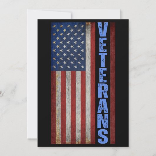 VETERANS USA FLAG 7月4日 招待状 (正面)