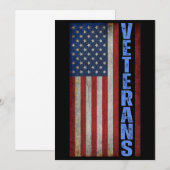 VETERANS USA FLAG 7月4日 招待状 (正面/裏面)