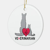 Veterinarian セラミックオーナメント (左)