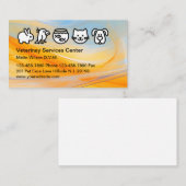 Veterinarian Animal Hospital Business Cards 名刺 (正面/裏面)