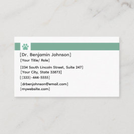 Veterinarian Appointment Card | Photo Template 名刺