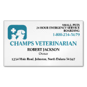 Veterinarian Clinic マグネット名刺 (正面)