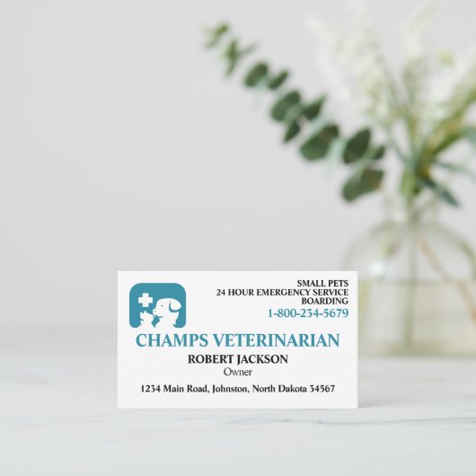 Veterinarian Clinic 名刺 (スタンド正面)