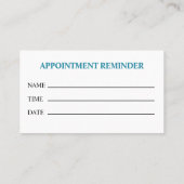 Veterinarian Clinic 名刺 (裏面)