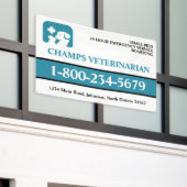 Veterinarian Clinic 横断幕 (ビルの外側)