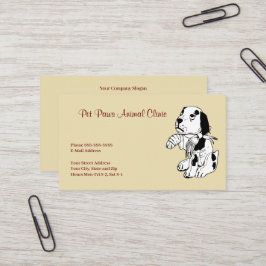 Veterinarian Clinic Animal Hospital Business Card 名刺