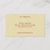 Veterinarian Clinic Animal Hospital Business Card 名刺 (裏面)