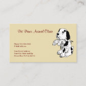 Veterinarian Clinic Animal Hospital Business Card 名刺 (正面)