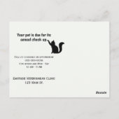 Veterinarian Ginger Cat Wearing a Cone of Shame ポストカード (裏面)