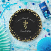 Veterinarian Gold Graduation ペーパープレート (パーティー)