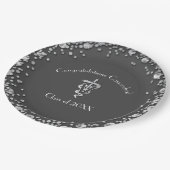 Veterinarian Graduation Grey Silver ペーパープレート (アングル)