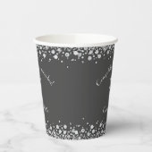 Veterinarian Graduation Grey Silver 紙コップ (左)