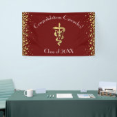 Veterinarian Graduation Maroon Gold 横断幕 (トレードショー)