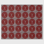 Veterinarian Graduation Maroon Silver ラッピングペーパー (フラット)