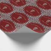 Veterinarian Graduation Maroon Silver ラッピングペーパー (角)