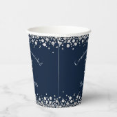 Veterinarian Graduation Navy Blue Silver 紙コップ (右)